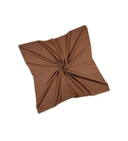 Mısırlı Eşarpları Medine Ipeği Büyük Boy Eşarp 110x110 Cm (Taba)