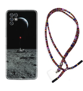INFINIX Note 11 Pro Note 10 Hot 9 Play Kılıf Boyun Asklı Rasta Silikon Astronoot Red Baloon 1608