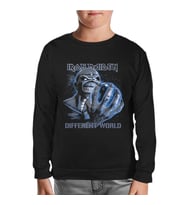 Iron Maiden - Different World Siyah Çocuk Sweatshirt