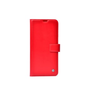 Samsung Galaxy S23 FE Uyumlu Kılıf Zore Kar Deluxe Kapaklı Kılıf (Kırmızı)
