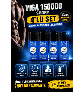 Chase 150000 Sprey 4'lü Set Erkeklere Özel Harici Kullanım Spreyi Ekonomik Paket