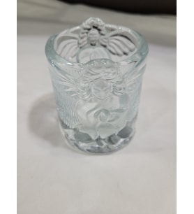 Anglo Canadien Mercantille Melekli Cam Mumluk 6,6cm Evergreen Collection Candleholder VT-C/1GB