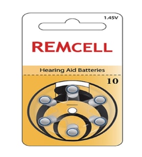 Remcell 10 Numara İşitme Cihaz Pili Kulaklık Pili 6'lı Blister-1 PAKET (Çok Renkli)