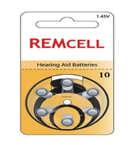 Remcell 10 Numara İşitme Cihaz Pili Kulaklık Pili 6'lı Blister-1 PAKET (Çok Renkli)