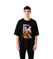 Erkek Oversize Anime Karakter Baskılı Tişört %100 Pamuk Rahat Kesim Günlük Giyim Modern Şık Konforlu