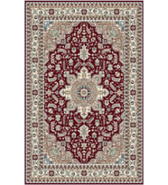 Eliana Home Baskılı, Yıkanabilir Kaymaz Taban Salon Halısı LNA0787 100x150 cm (Kırmızı)