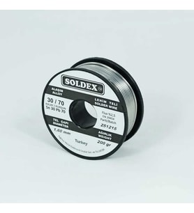 30-70 Lehim Teli 200 Gr 1,6 mm Sn:30 - Pb:70