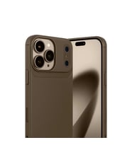 İphone 17 Pro Auto Fus Karbon Kapak - Kahverengi
