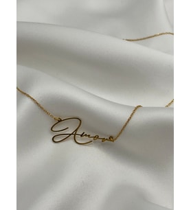 Kişiye Özel 925 Ayar Gümüş Amor (Aşk) Kolye (Gold)