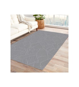 Jassrug Rölyef Halı 150X220 Garden A.Gri