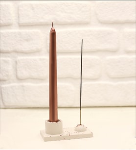 El Yapımı Modern Tütsülük  & Mumluk Seti