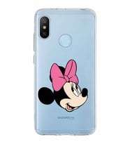Xiaomi Mi A2 Lite Uyumlu Kapak Minnie Mouse Tasarımlı Şeffaf Silikon Kılıf