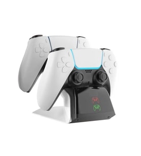 P5102 Ps5/Ps5 Slim/Ps5 PRO UYUMLU ADAPTÖRLÜ Joystick Şarj Stand Dock (Beyaz)