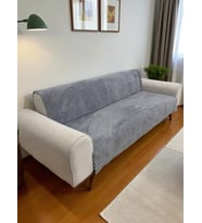 Welsoft 3 Kişilik Koltuk Örtüsü Koltuk şalı ve 170x200 (gri)