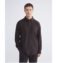 LCWAIKIKI Classic Kahverengi Regular Fit Uzun Kollu Gabardin Erkek Gömlek