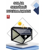 Bahçe Lambası Bahçe Aydınlatma Sensörlü Suya Dayanıklı 100 Led
