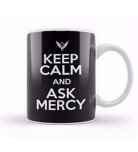 Keep Calm And Ask Mercy Overwatch Kupa Bardak Porselen