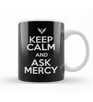 Keep Calm And Ask Mercy Overwatch Kupa Bardak Porselen