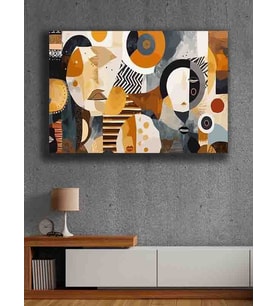 Koç stüdyo Modern tasarım kanvas tablo 50x70 (Çok Renkli)