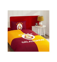 Taç Taraftar Lisanslı Ranforce Çarşafı Lastikli Tek Kişilik Nevresim Takımı-Galatasaray Efsane (120lik Çarşaf)