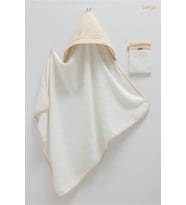 Caramell Soft Style Girl Bebek Havlu Ve Kese Takımı Bej CRML.BEJ.BSK2107
