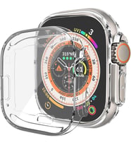 Apple Watch Ultra 2 Kılıf 360 Full Round Soft Silicone Şeffaf [Watch Ultra 2 ile Uyumlu Kordon - Şeffaf]