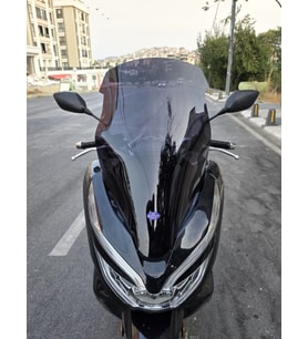 MOTOCAM Honda PCX Ön Cam 2018-2020 Model 65cm Siyah Renkli 4mm ORTA BOYLU