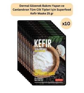DERMAL Gözenek Bakımı Yapan ve Canlandıran Kefir Maske 25 gr 10 Adet