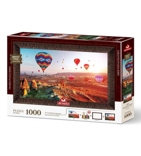 Art Puzzle Kapadokya'Nın Son Işıkları 1000 Parça Çerçeveli Puzzle