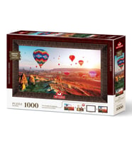 Art Puzzle Kapadokya'Nın Son Işıkları 1000 Parça Çerçeveli Puzzle