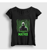 Presmono Kadın Siyah The Matrix Andrew Tate T-Shirt 450699tt