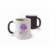 BK Gift Kişiye Özel Anne Anlam Tasarımlı Sihirli Kupa Bardak-10 (Beyaz)