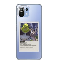 Xiaomi Mi 11 Lite Uyumlu Shrek Minimalsit Poster Desenli Şeffaf Telefon Kılıfı