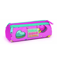 Coral High Kids Pembe Kurabiyeler Üç Bölmeli Kalem Çantası - Kız