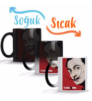 La Casa De Papel 08 Sihirli Kupa Bardak Porselen