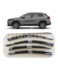 Toyota Corolla cross Kromlu Cam Rüzgarlığı Niken 2020+ sonrası (Beyaz)