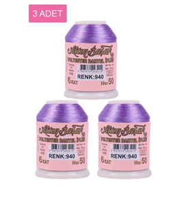 3 Adet Altınbaşak Oya ve Dantel İpi 20 gr - Royaleks - No: 940