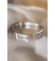 Silver Renk Çelik Bilezik - TJ-BB3569
