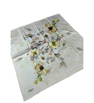 Emilya Rayon Çiçek Desenli Şal Eşarp 90x90 cm (Somon)
