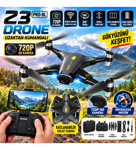 Z3 Pro 720P Kameralı Brushless Motorlu Katlanabilir Drone 4 Pervaneli Uzaktan Kumandalı Quadcopter