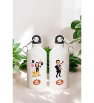 Arkadaşa Doğum Günü Hediyesi Karikatürlü 600 ML Kapaklı Su Matarası