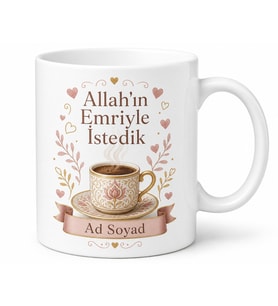 Kız İstemeye Gelenlere Allah'ın Emriyle İstedik Tuzlu Kahve Kupası Hediye