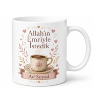 Kız İstemeye Gelenlere Allah'ın Emriyle İstedik Tuzlu Kahve Kupası Hediye