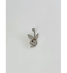 Tavşan Detaylı Göbek Piercing - Pg0114