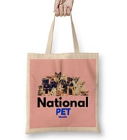 National Pet Month Bez Çanta Uzun Saplı