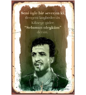 Retro Ahşap Poster