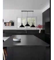 RİOLİGHT VİNTAGE12,RETRO,RUSTİK, MASA ÜSTÜ SİYAH 3XE27 DUYLU METAL SARKIT AVİZE UZUNLUK:60CM