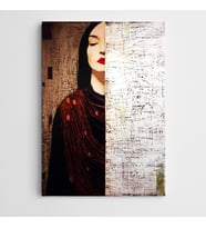 Otantik Çizgiler Modern Sanat Kanvas Tablo