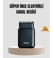 Kompakt Şarjlı Tıraş Makinesi Çift Yönlü Bıçaklı 45 Dakika Kullanım Süreli
