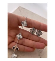 Kadın 5'li Silver Van Cleef Model Paslanmaz Çelik Bileklik